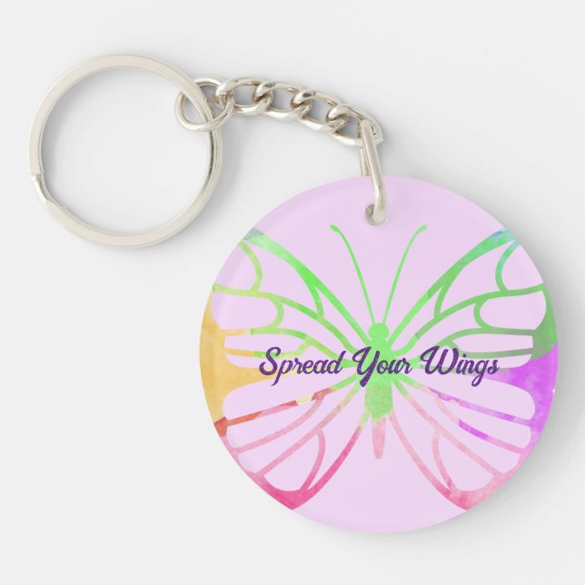 Llavero Difundir la mariposa de tus alas (Frente)