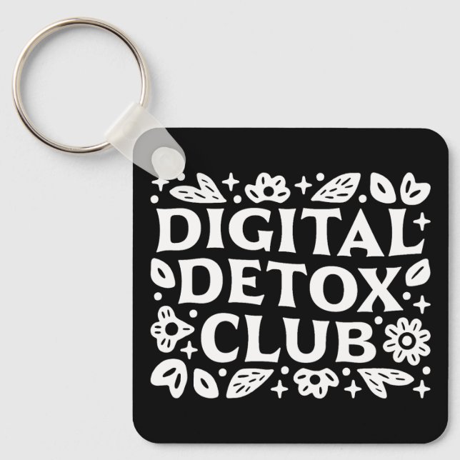 Llavero Digital detox club mindfulness reminder (Anverso)