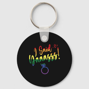 Llavero Dije Sí Gay Lgbtq Orgullo Arcoiris Bachelore