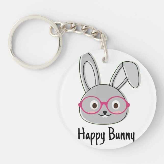 Llavero ¿Dijo algún conejito, acrílico keychain? (Frente)