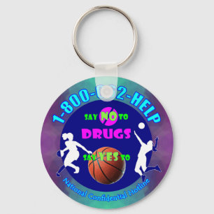 Llavero Dile NO a las drogas - ¡Di SÍ al básquetbol!