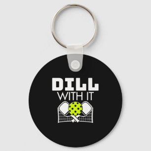 Llavero Dill With It Funny Ckleball Paddle Y Net Premium