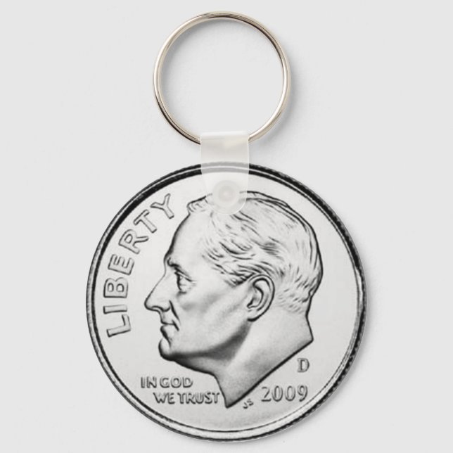 Llavero Dime Roosevelt de Estados Unidos (Anverso)
