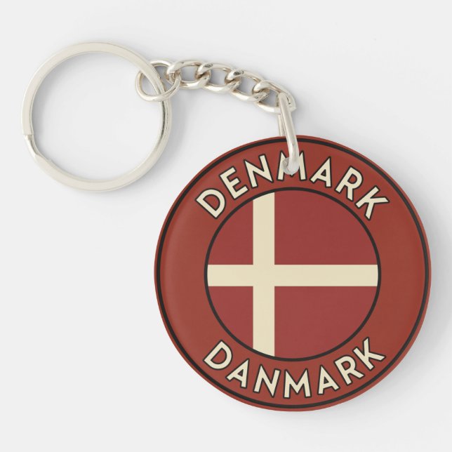 Llavero Dinamarca Danmark  (Frente)