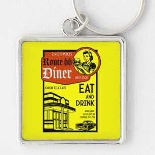 Llavero Diner americano de los años 50