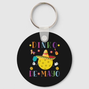 Llavero Dinko De Mayo Funny Cinco De Mayo Funny Pickleball