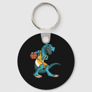 Llavero Dino Divertido Jugando Sketll Amante de T-Rex Niño