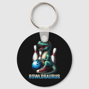Llavero Dinosaur T-rex Bowling Gráfico divertido Dino Bowl