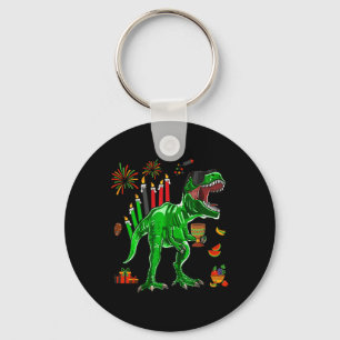 Llavero Dinosaur T-rex Feliz Kwanzaa Siete Principios De K