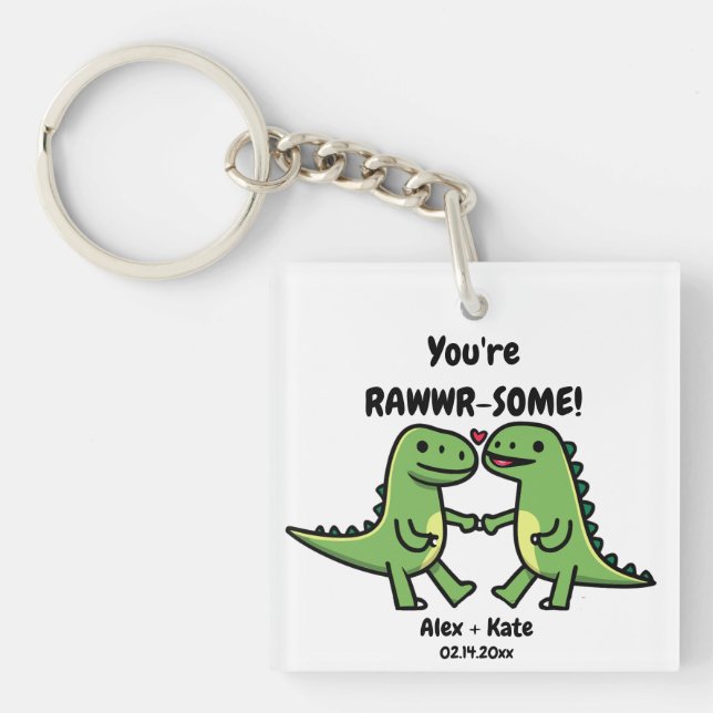 Llavero Dinosaur Valentines (Frente)
