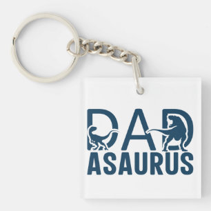Llavero Dinosaurio Dad Asaurus Dino Lover T Rex Dad Dino