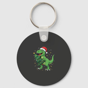 Llavero Dinosaurio de Navidad Santa T Rex