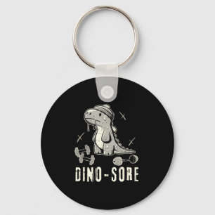 Llavero Dinosaurio Divertido Gimnasio T-rex Culturismo Lev
