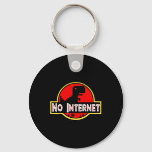 Llavero Dinosaurio divertido y nerd sin Internet Ciencias