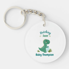 Llavero Dinosaurio editable niño niño niño con ducha de ca