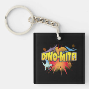 Llavero Dinosaurio Lover Dinamita Dino-mite Pun