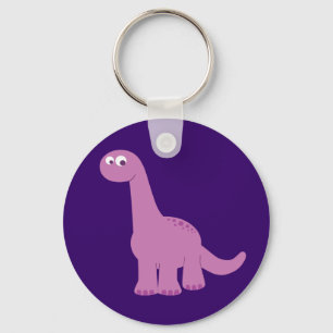 Llavero Dinosaurio morado Brontosauro