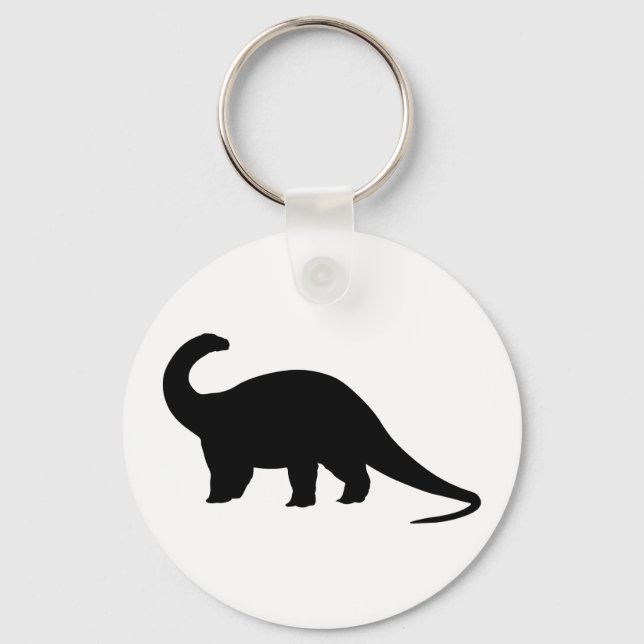 Llavero Dinosaurio negro (Anverso)