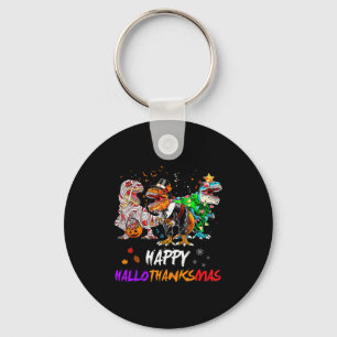 Llavero Dinosaurio T Rex Feliz Hallothanksmas Halloween Ni