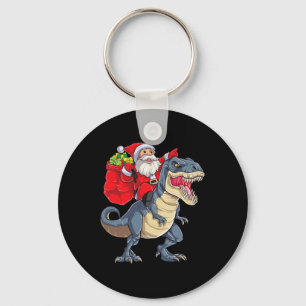 Llavero Dinosaurio T Rex Navidad Santa Niños Hombres Niñas