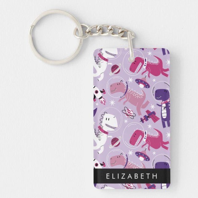 Llavero Dinosaurios Espaciales, Dinosaurios Cutos, Estrell (Frente)