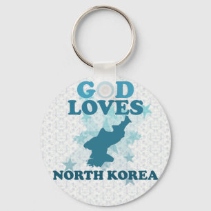 Llavero Dios ama Corea del Norte