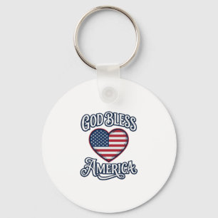 Llavero Dios bendiga a América Diseño de camiseta con cora