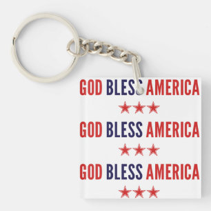 Llavero Dios bendiga a Estados Unidos