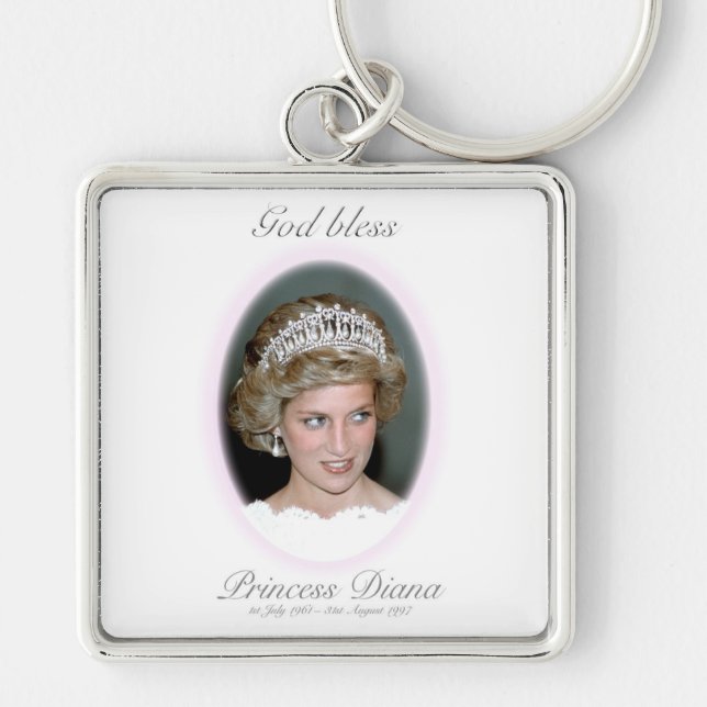 Llavero Dios bendiga a la princesa Diana (Frente)