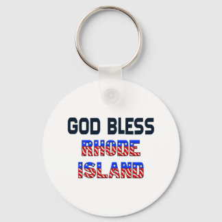Llavero Dios bendiga a Rhode Island