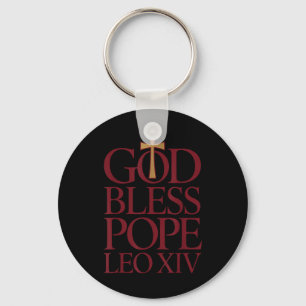 Llavero Dios bendiga al Papa León Xiv Nuevo Papa Ciudad de