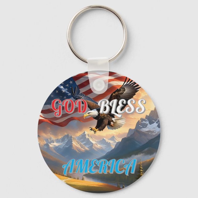 LLAVERO DIOS BENDIGA AMÉRICA (Anverso)