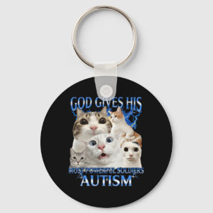 Llavero Dios Da a los Soldados Más Poderosos Gato de Conci