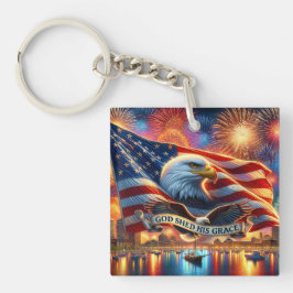 Llavero Dios derramó su cadena de gracia - Orgullo EEUU fi