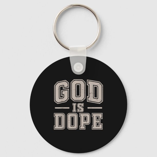 Llavero Dios Es Buen Cristiano Jesús Hijo Hermana Hermano  (Anverso)