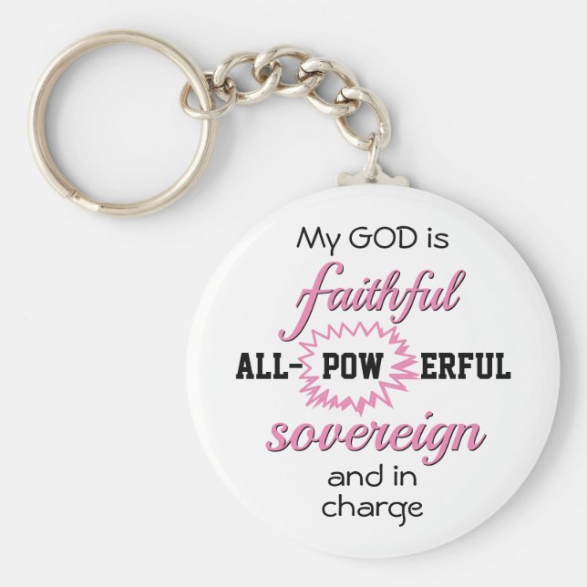 Llavero Dios es cristiano fiel (Frente)