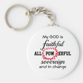 Llavero DIOS ES cristiano FIEL