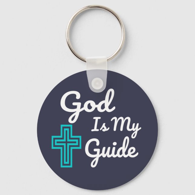 Llavero Dios es mi cruz guía (Anverso)