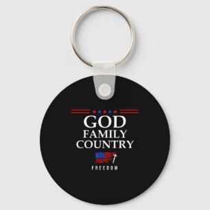Llavero Dios Familia País Nuestra Bandera Cristiana Frase