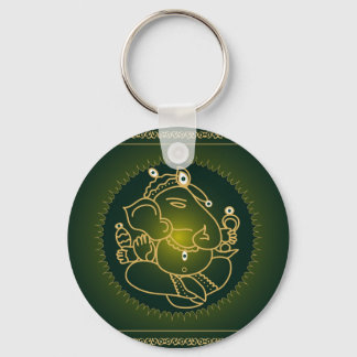 Llavero Dios Ganesha en verde - Keychain