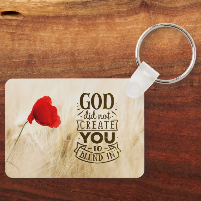 Llavero Dios no te creó para mezclar en cita cristiana (Anverso)