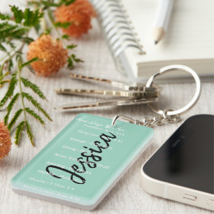 Llavero Dios personalizado dice que eres, escrituras