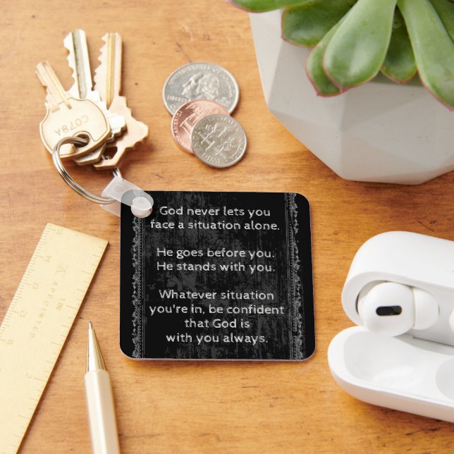 Llavero Dios siempre está contigo, nunca estás solo (Escritorio )