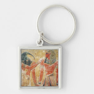 Llavero Dios Thoth con Seti I en la tumba de Seti