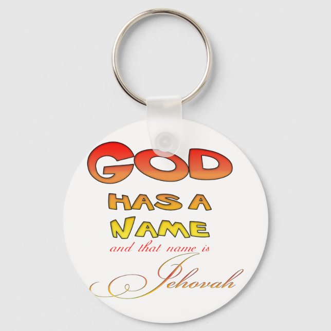 Llavero Dios tiene el nombre de Jehová (Anverso)