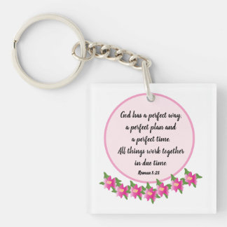 Llavero Dios tiene la manera perfecta de Romano 8:28 Keych