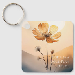 Llavero Dios tiene un buen plan para mí Keychain