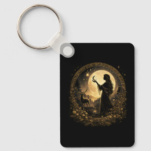 Llavero Diosa de la Luna Vintage Mujeres Celestiales Femen