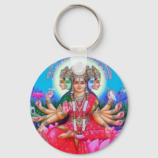 Llavero Diosa Gayatri Devi Deity (Anverso)