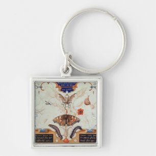 Llavero Díptica con las flores y los insectos, 1591